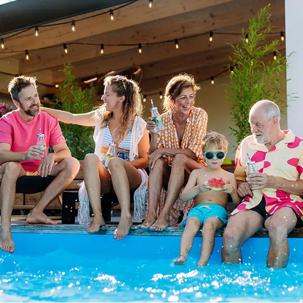 Bite Shield outdoor protection in poolside